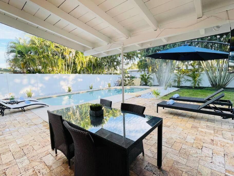 Villa Tropical Oasis House Private Pool Family Yard Fort Lauderdale Exterior foto