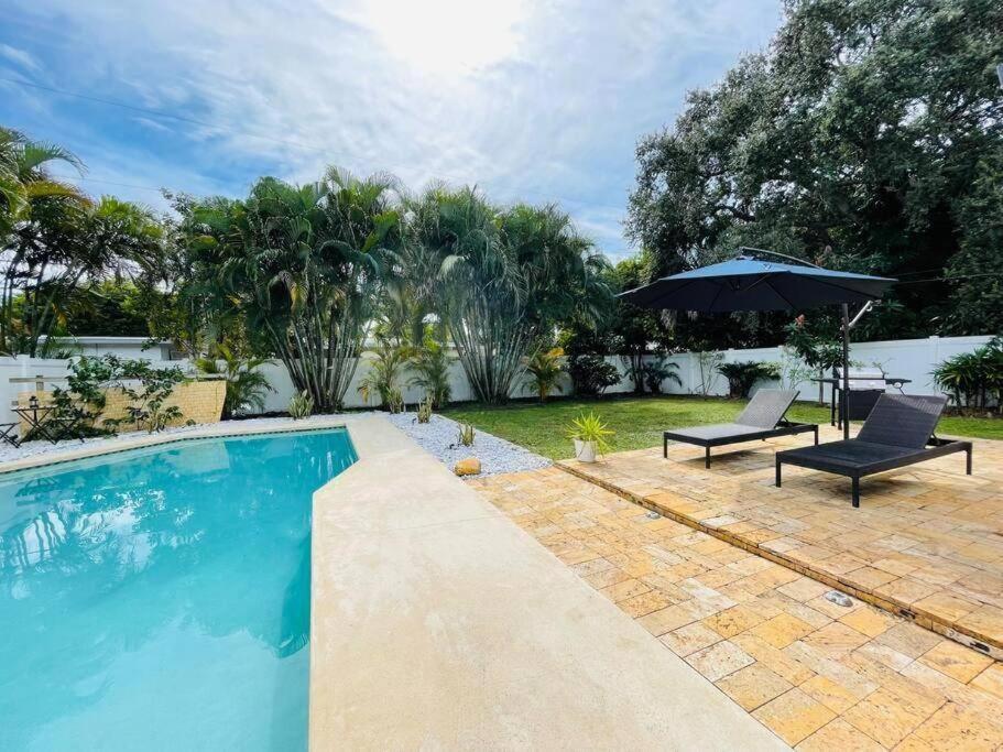 Villa Tropical Oasis House Private Pool Family Yard Fort Lauderdale Exterior foto